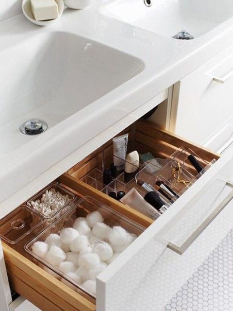 Vanity drawer dividers
