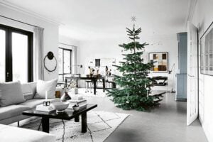 Scandinavian Christmas decorated home