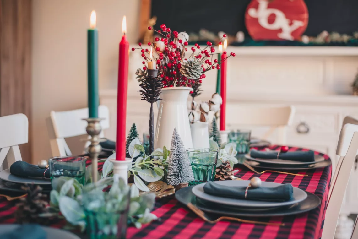 Christmas tablescape