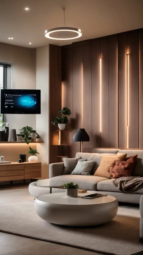 Smart home technology living room