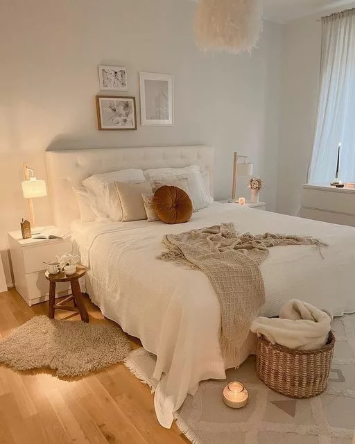 Ambiently lighted bedroom