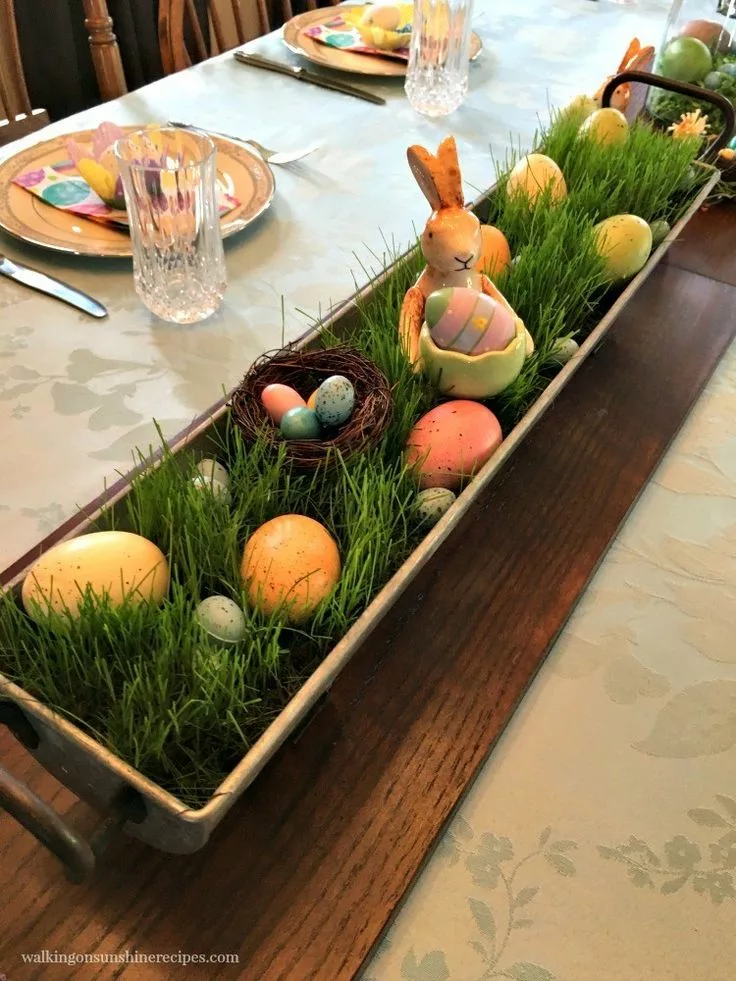Easter table decorations